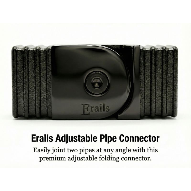 Erails Pvd Black Adjustable Bend